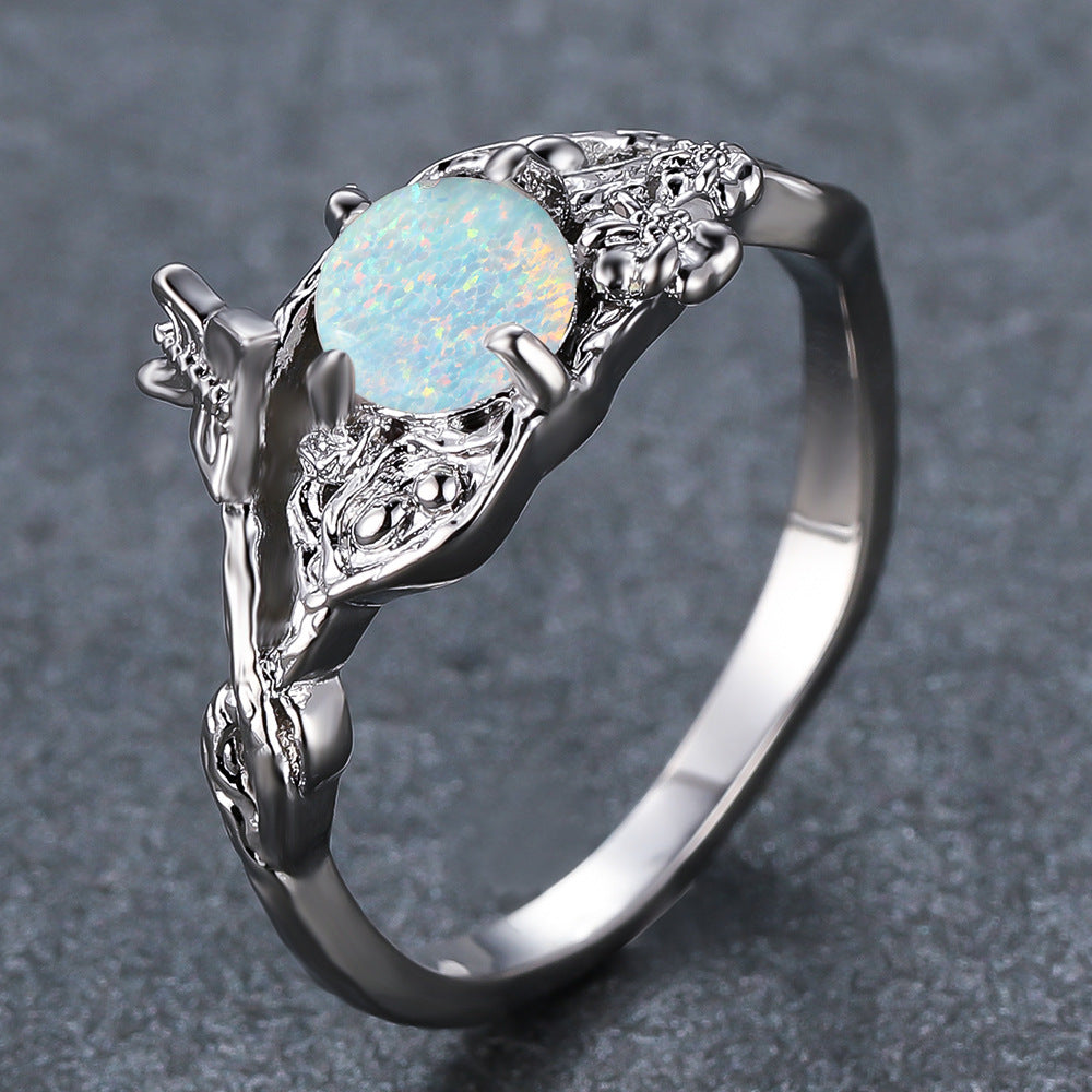 Women's Deer Head Opal ring