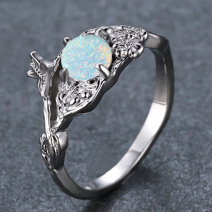 Women's Deer Head Opal ring