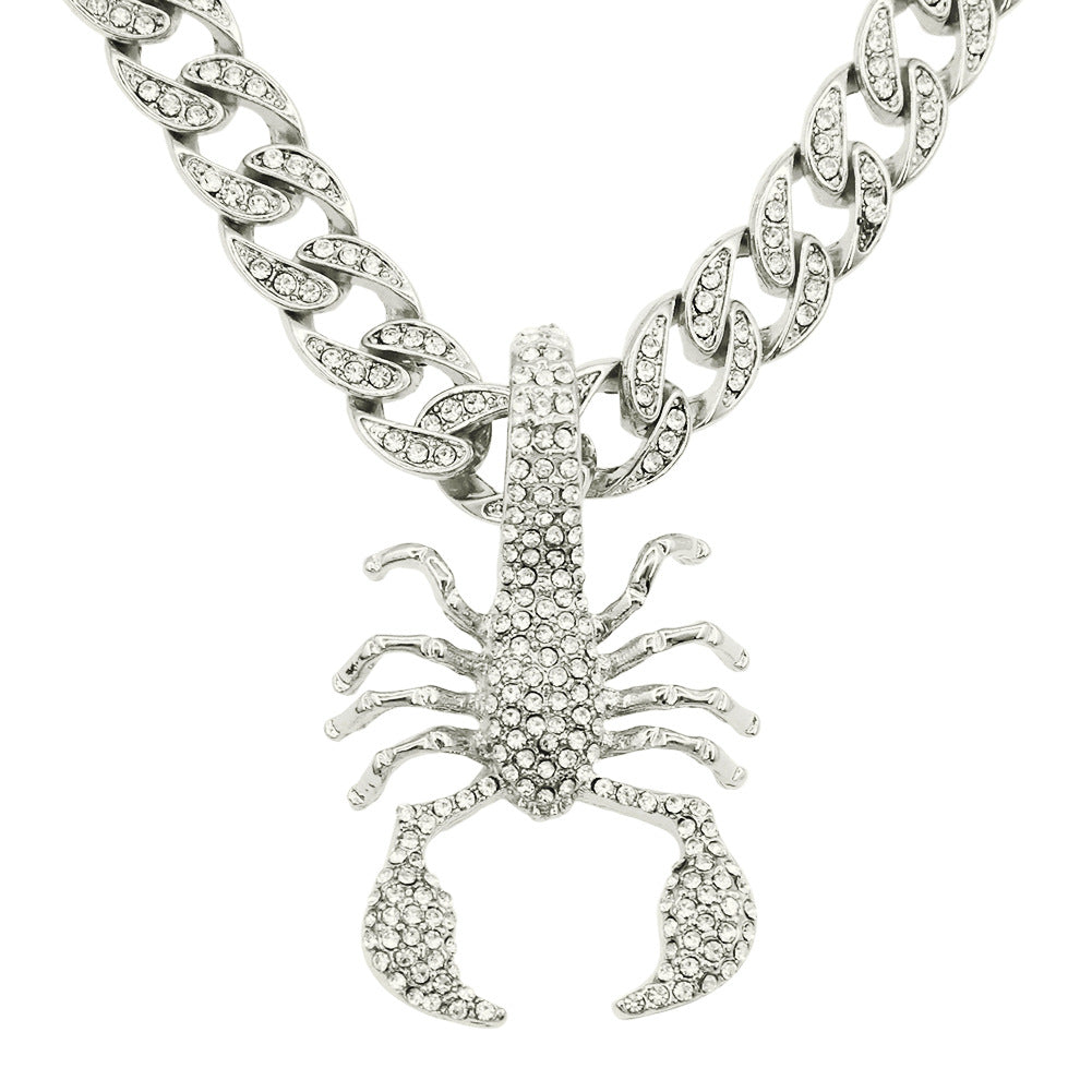 Hip-Hop Scorpion-Style Cuban Chain Pendant Necklace