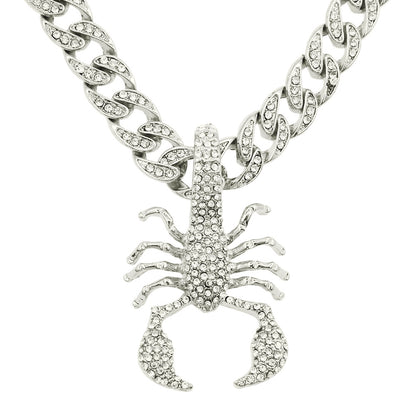 Hip-Hop Scorpion-Style Cuban Chain Pendant Necklace