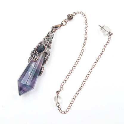 Vintage Palace Crystal Stone 12-facet Crystal Spirit Pendulum
