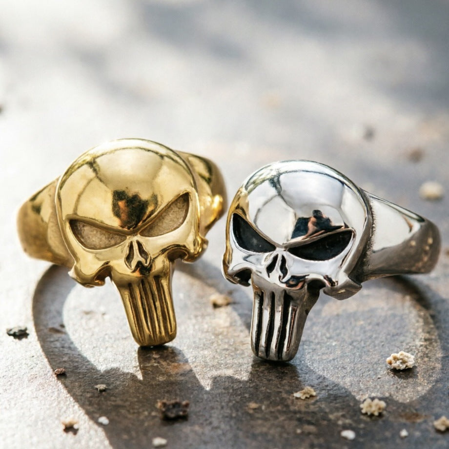 Men's Punisher 3D Skull Ring