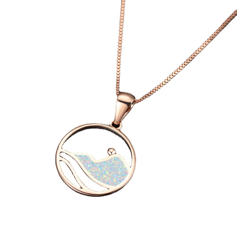 Opal Wave Necklace