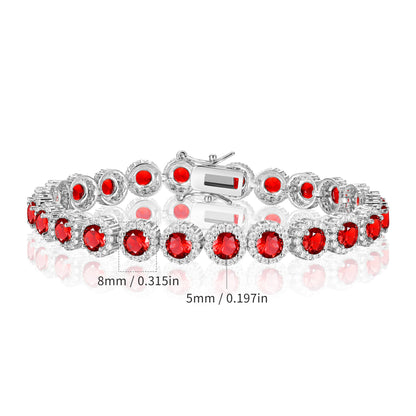 Women&Men's 8mm Tennis Bracelet With Cubic Zirconia