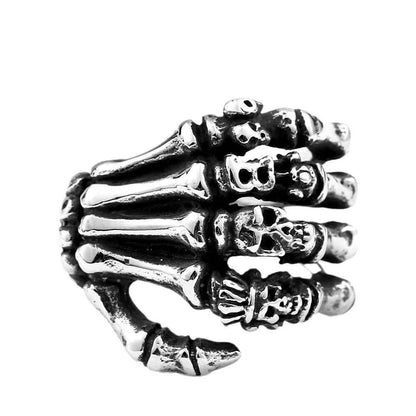 Personalized Creative Punk Hand-Bone Men's Ring