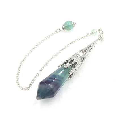 12-faceted crystal-cut conical pendulum