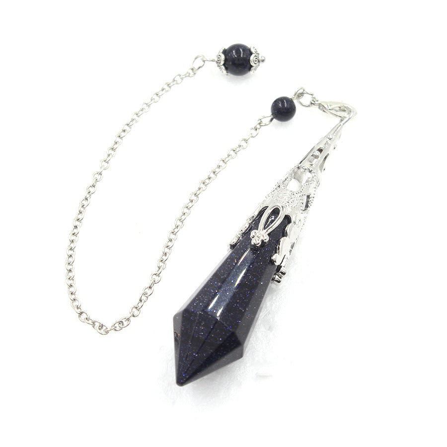 12-faceted crystal-cut conical pendulum