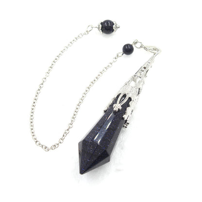 12-faceted crystal-cut conical pendulum
