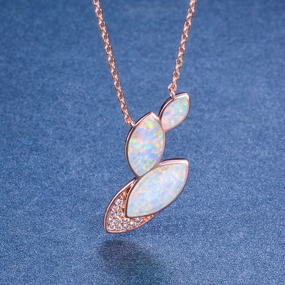Leaf Opal Necklace