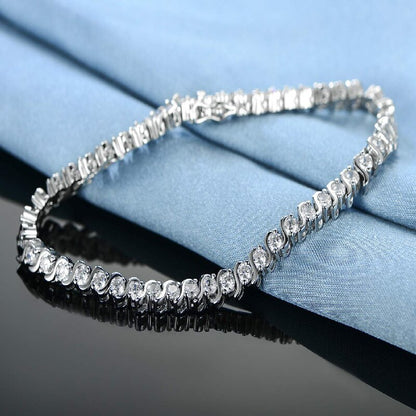 Women&Men's Fashionable 3MM Zircon Tennis Bracelet