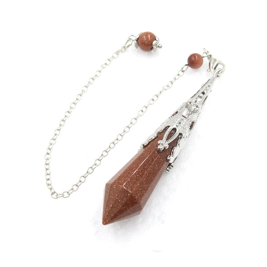 12-faceted crystal-cut conical pendulum
