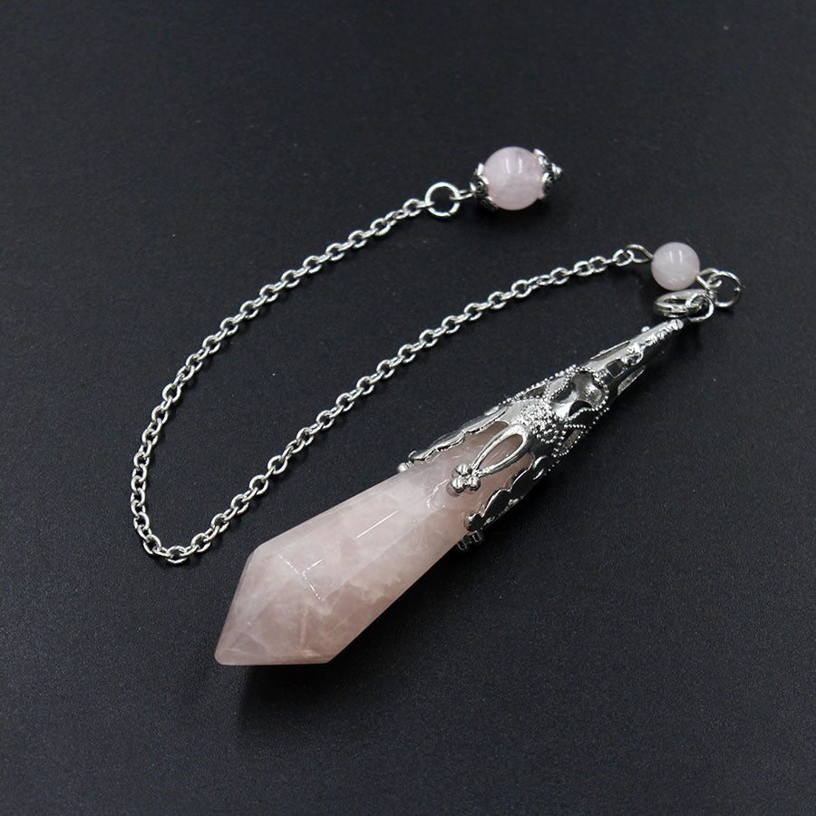 12-faceted crystal-cut conical pendulum