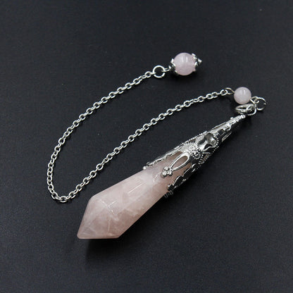 12-faceted crystal-cut conical pendulum
