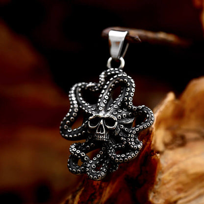 Men's Retro Octopus Sea Monster Pendant Necklace