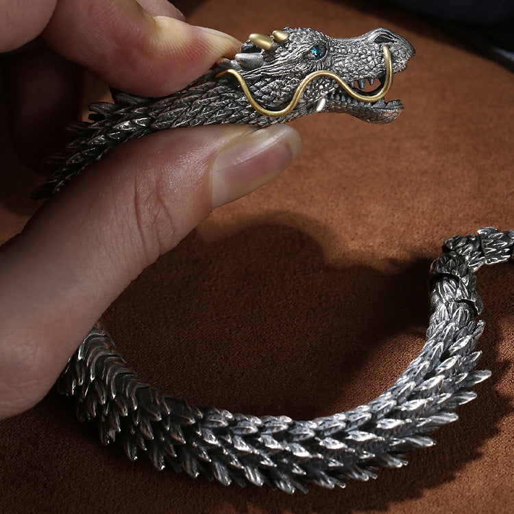 Men's Vintage 3D Dragon Link Bracelet
