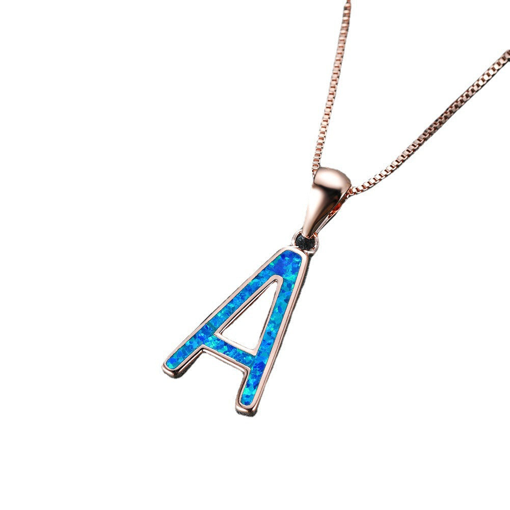 Ins Australia letter "A" necklace