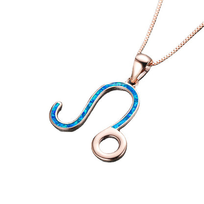 Opal Leo Necklace
