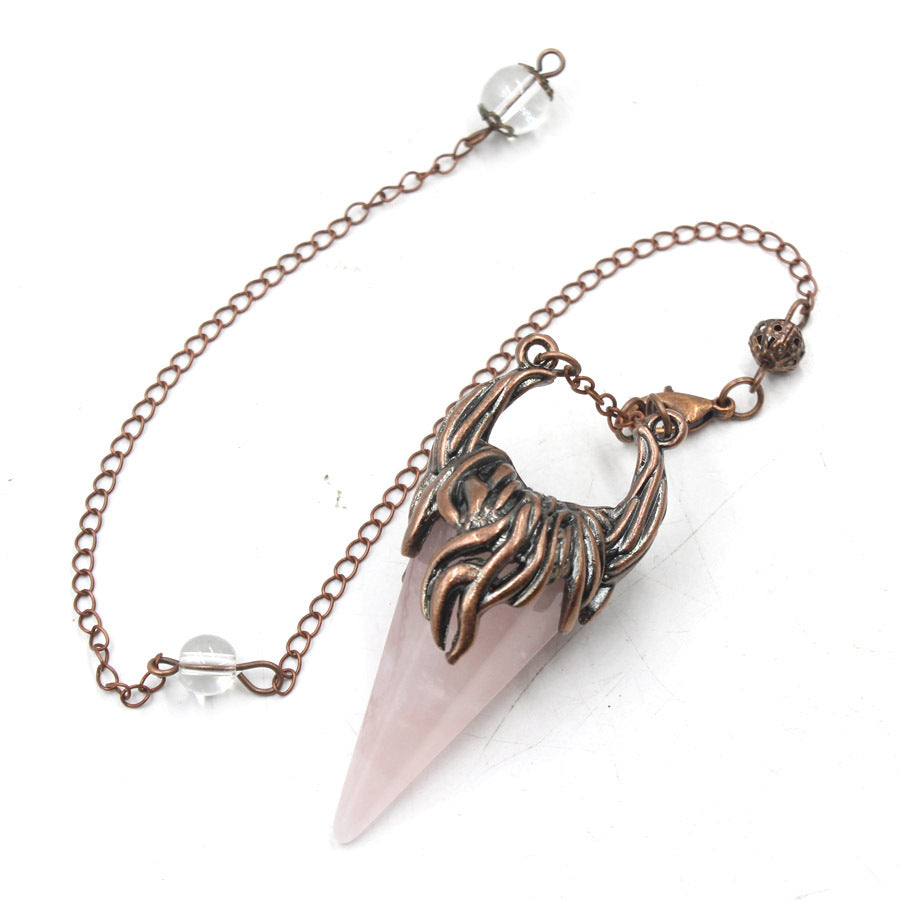 Crystal Pyramid Horn Spirit Pendulum