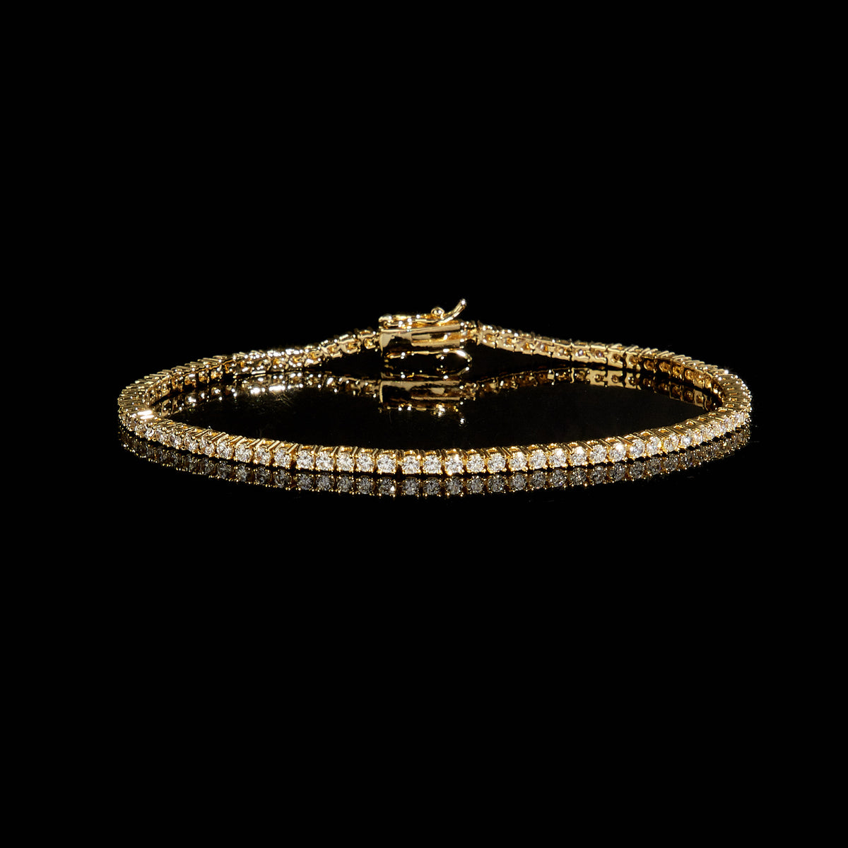 Women&Men's Fashionable 2mm Zircon Tennis Bracelet