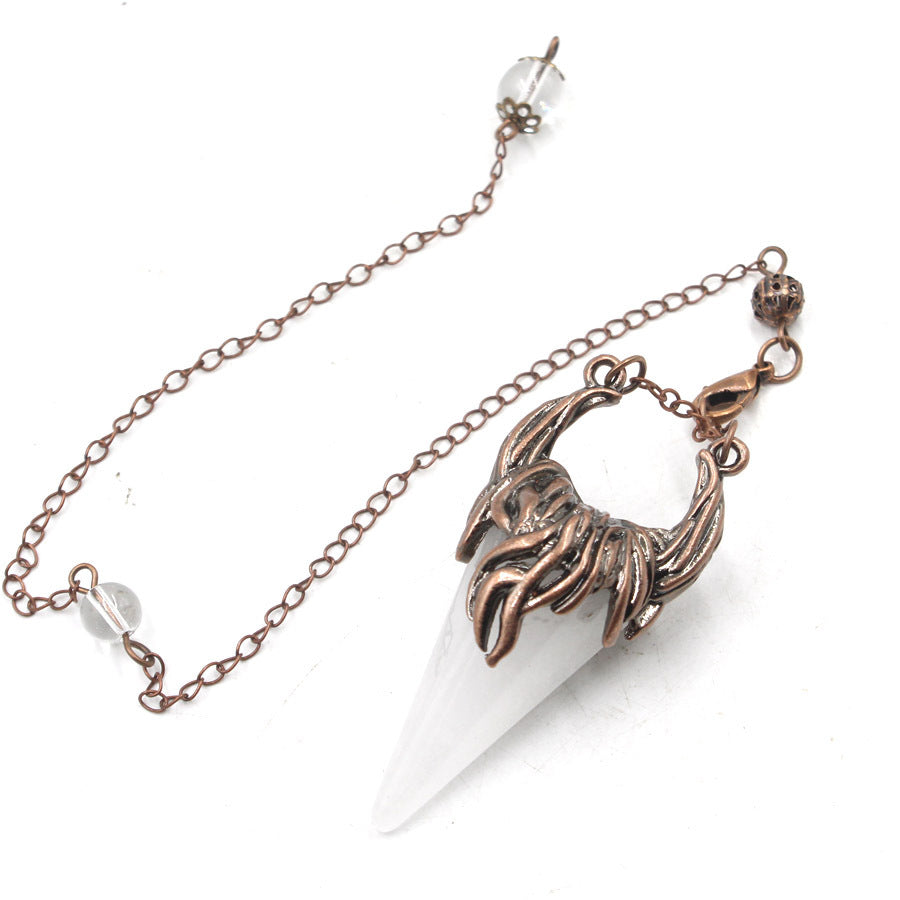 Crystal Pyramid Horn Spirit Pendulum