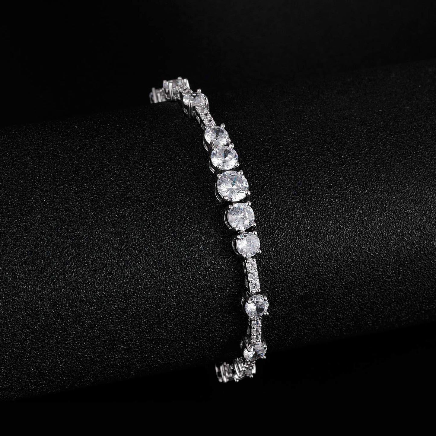 Women&Men's Fashionable Cubic Zirconia Cuban Tennis Bracelet