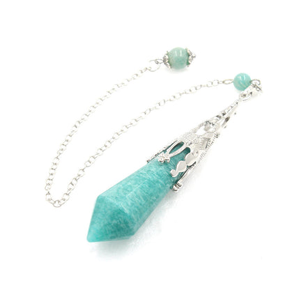 12-faceted crystal-cut conical pendulum