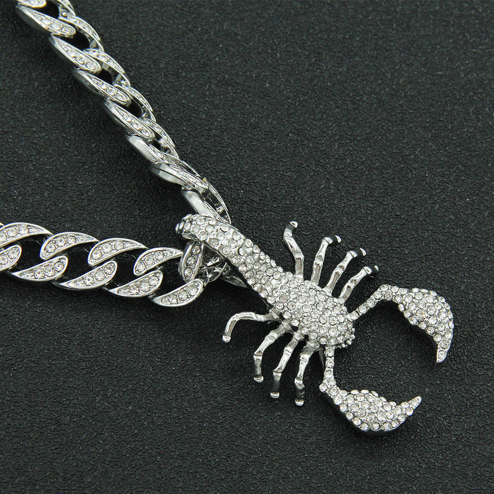 Hip-Hop Scorpion-Style Cuban Chain Pendant Necklace