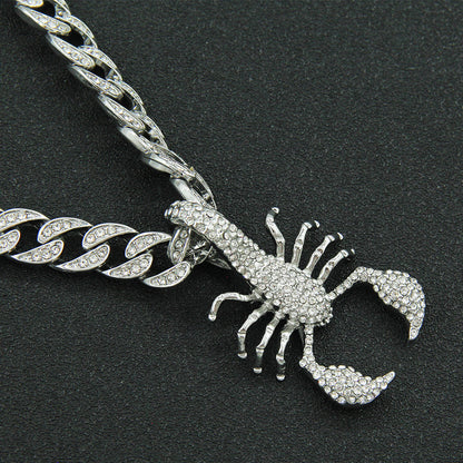 Hip-Hop Scorpion-Style Cuban Chain Pendant Necklace