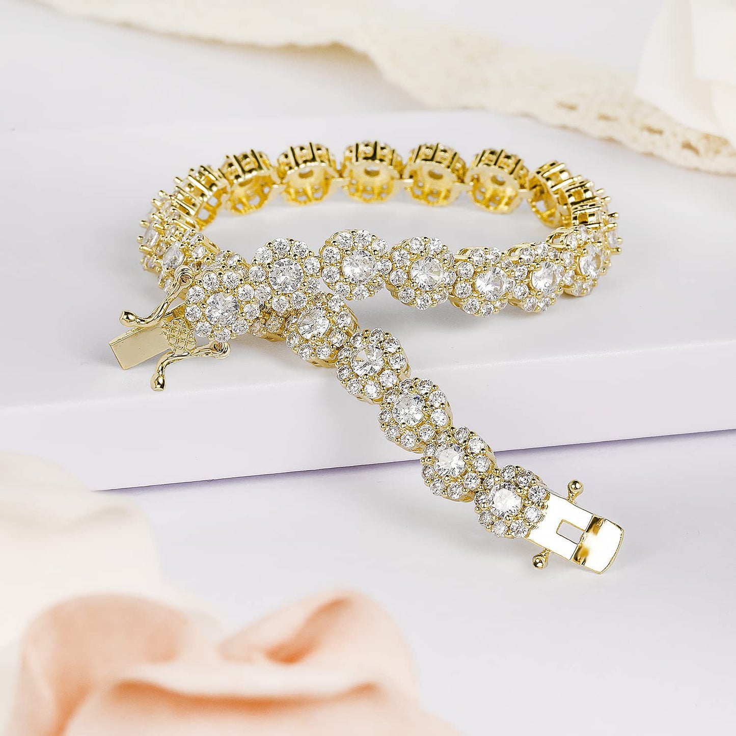 Women&Men's 3.5mm Zircon Cuban Tennis Bracelet