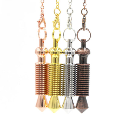 Vintage Metal Multi-Layer Geometric Conical Gravity-Concentrating Pendulum
