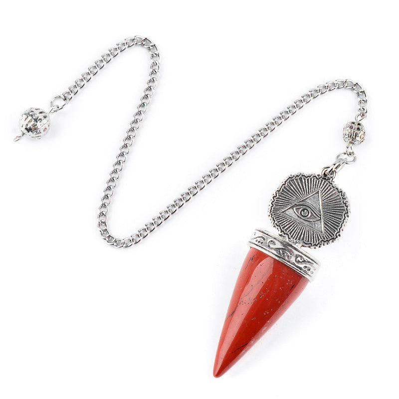 Crystal Silvery All-Seeing Eye Spirit Pendulum