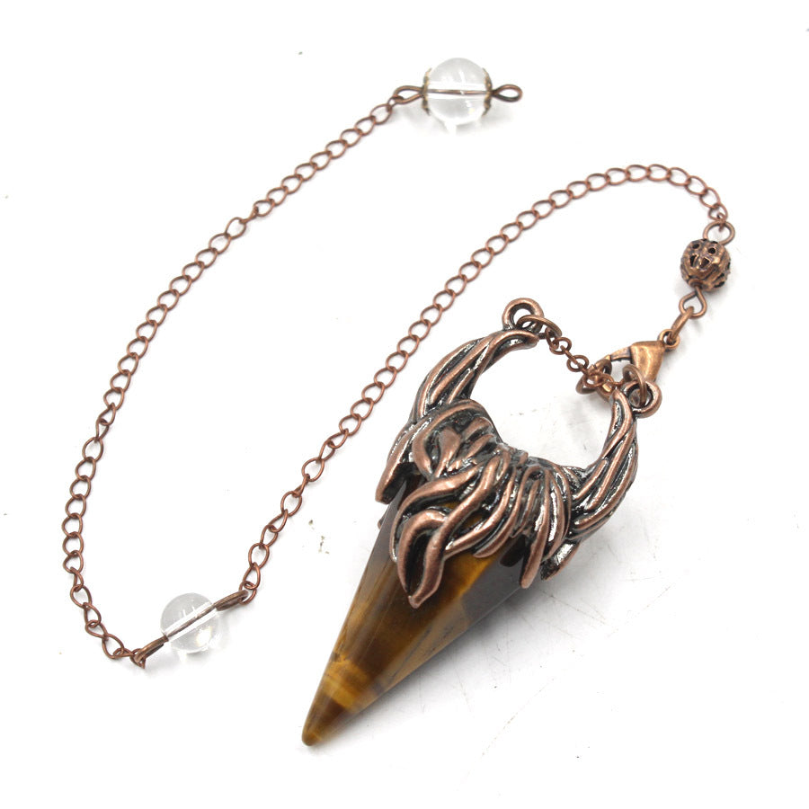 Crystal Pyramid Horn Spirit Pendulum