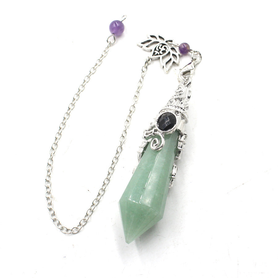 Lotus Crystal 12-facet Cone-shaped Spirit Pendulum