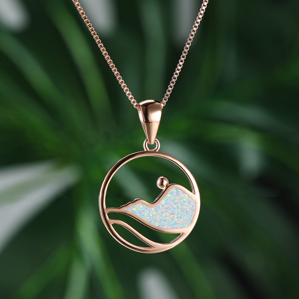Opal Wave Necklace