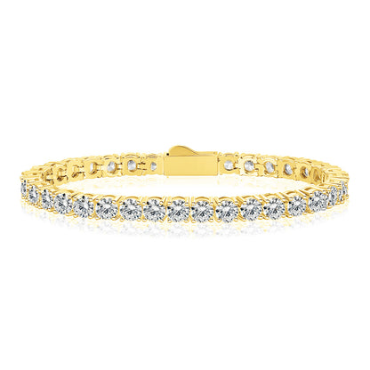 Women&Men's 4mm Spring Clasp Zircon Tennis Bracelet