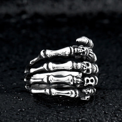 Personalized Creative Punk Hand-Bone Men's Ring