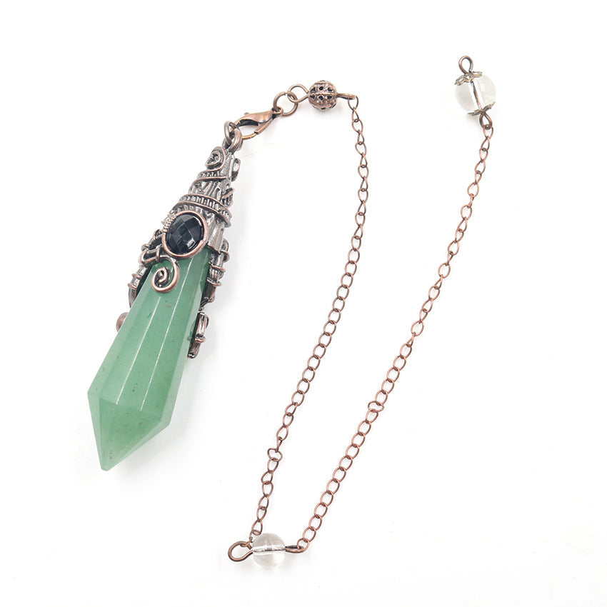 Vintage Palace Crystal Stone 12-facet Crystal Spirit Pendulum