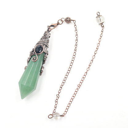 Vintage Palace Crystal Stone 12-facet Crystal Spirit Pendulum