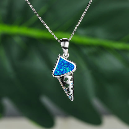 Aussie Opal Cute Ice Cream Necklace