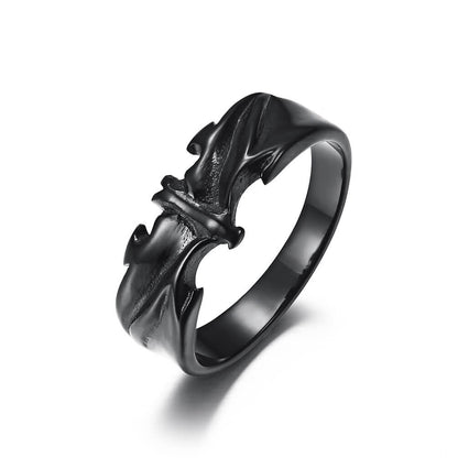 Men's Vintage Gothic Bat Ring