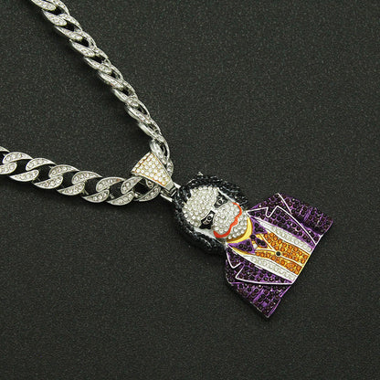 Hip-Hop Cosplay Clown Cuban Chain Pendant Necklace