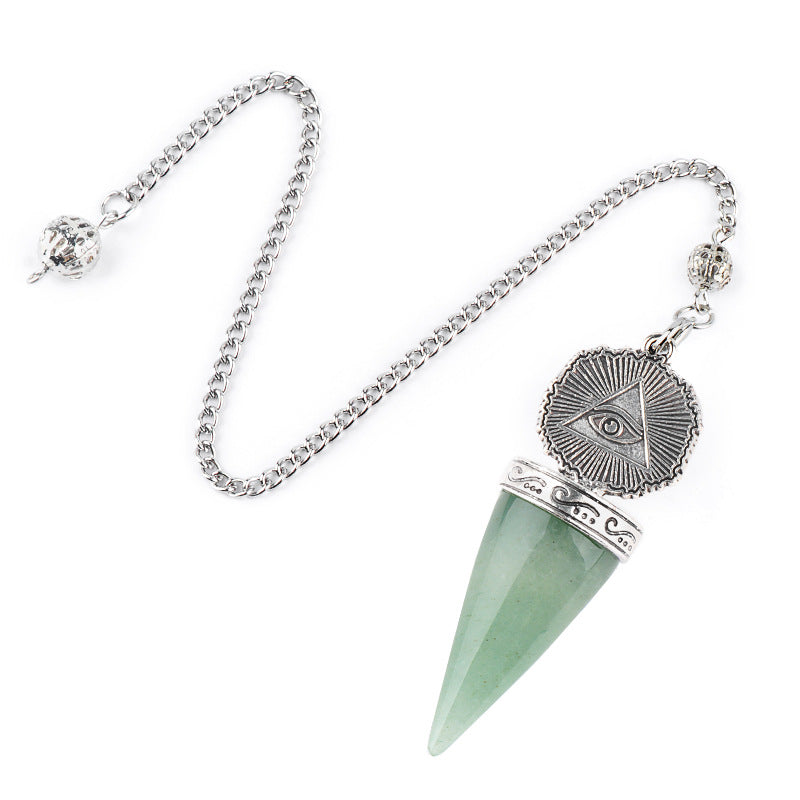 Crystal Silvery All-Seeing Eye Spirit Pendulum