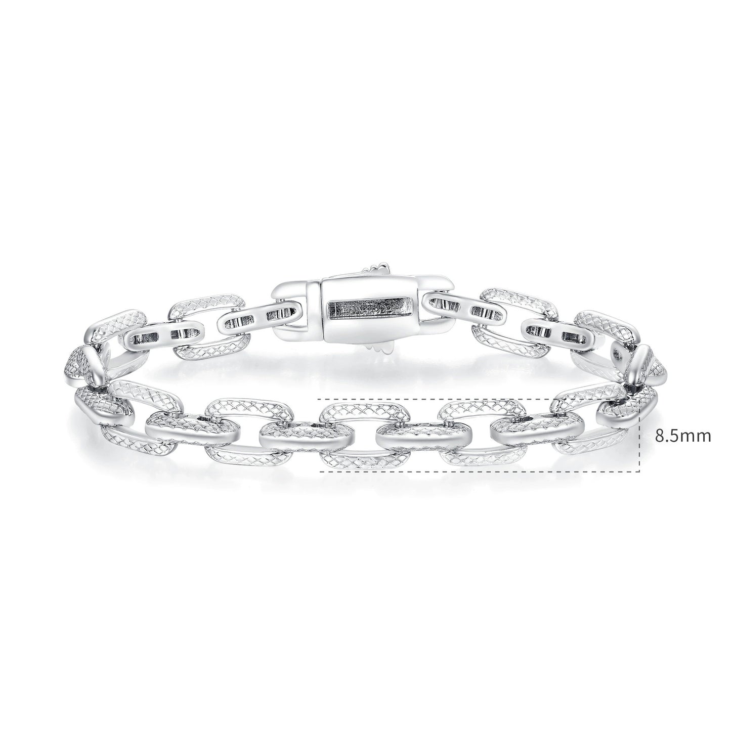 Women&Men's Hip-Hop Heavyweight Design Zircon Tennis Belt Buckle Bracelet