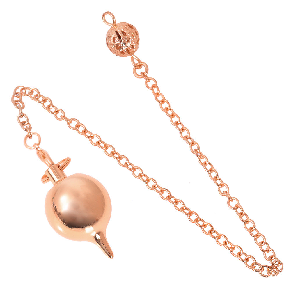 Metal round-tipped copper gravity gyroscope spirit pendulum