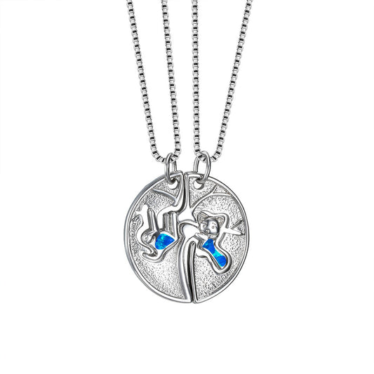 Opal Fox Jigsaw Puzzle Set Necklace