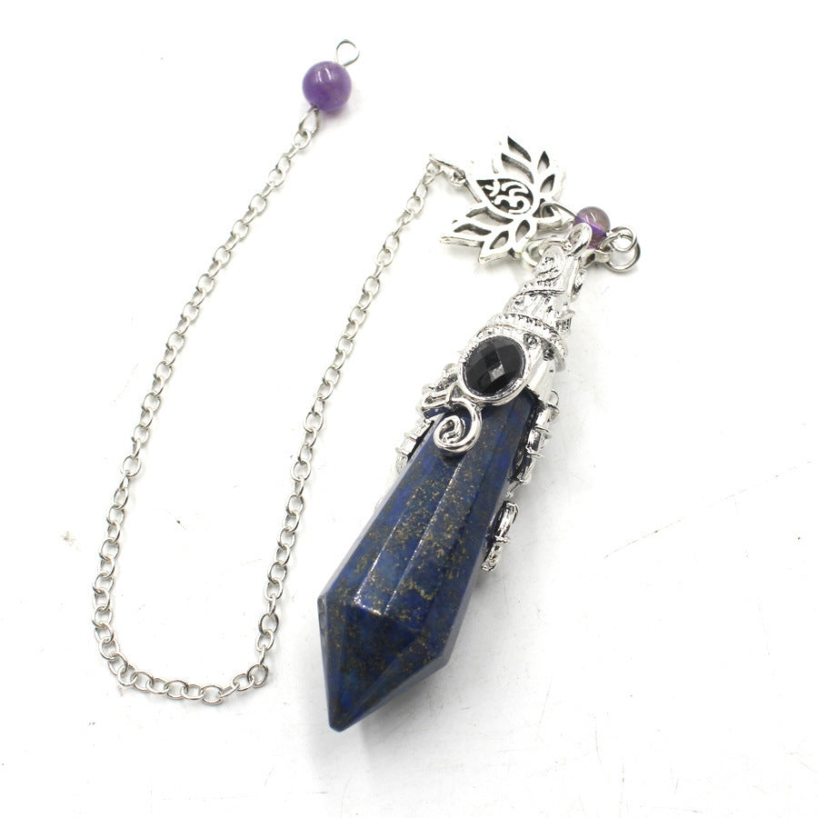 Lotus Crystal 12-facet Cone-shaped Spirit Pendulum