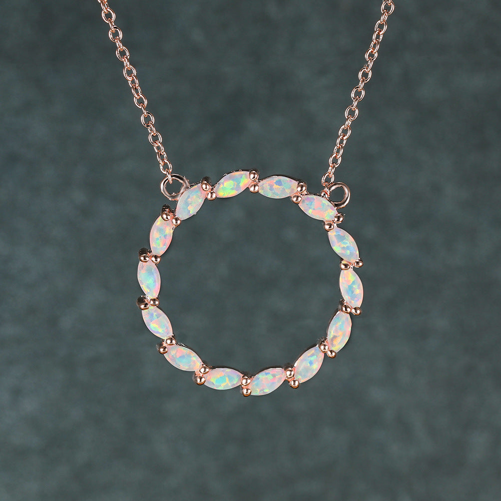 Aubert Circle Pendant Necklace