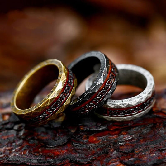 Men's Nordic Minimalist Viking Letter Fashion Stainless Steel Ring
