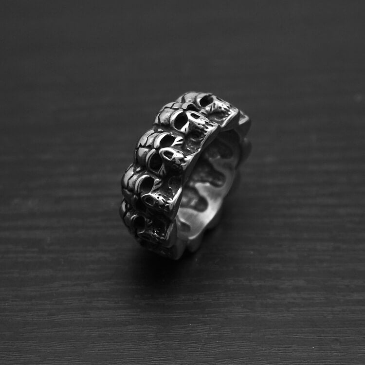 Men's Fashionable And Personalized Skull Titanium Steel Ring