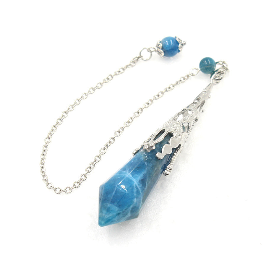 12-faceted crystal-cut conical pendulum